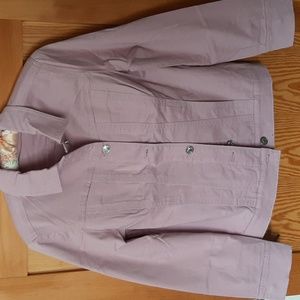 Chicos Lavender Jean Jacket